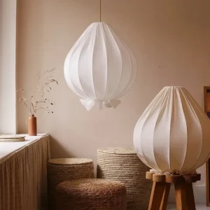 Stor taklampa Droppe 50 cm med krage nertill