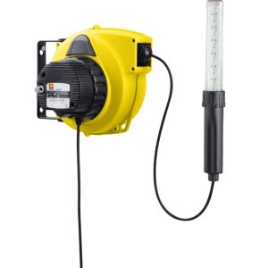 Automatisk kabelvinda 15m 12/24V med LED-lampa