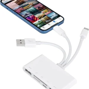 5i1 kortläsare USB-A USB-C lightning SD/MMC och MicroSD/TF 2TB UHS-I