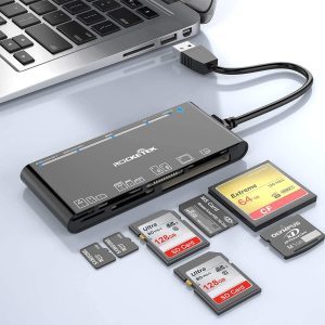 7i1 USB-A kortläsare 2xSD/2xTF/CF/XD/MicroSD 2TB 5Gbps UHS-I
