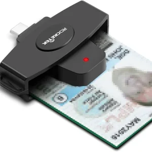 USB-C Smartkort- och SIMkortläsare ISO7816 IDkort EMV Creditkort
