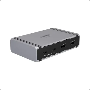 CalDigit E5 Thunderbolt 5 Element 5 Hubb 9-Port 4x Thunderbolt 5/USB4 v2 Portar 3x USB-A & 2x USB-C 10G, Single 8K, Dual 6K/8K,  Dual 4K@240Hz, 90W