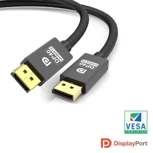 CERTIFIED CABLES 2m VESA Certified Displayport 2.1 kabel DP40 UHBR10 40Gbps 8K60H 4K144Hz