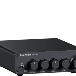 Fosi Audio BT30D Bluetooth 5.0 Stereo Audio Receiver Förstärkare 2.1 Channel Mini Hi-Fi Class D Integrated Amp 2X50 Watt