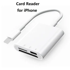 NÖRDIC Lightning Kortläsare 2 Slot SD, MicroSD 1xLightning-laddning UHS-I