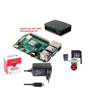 Raspberry Pi 4 Model B Starter Kit, 8 GB