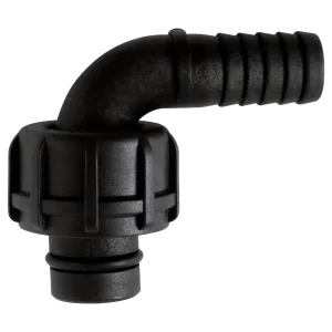 Slanganslutning 90° D.19 hona 1″ BSP