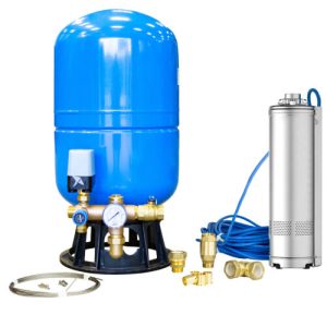Vattenpump dränkbar inklusive 60L membrantank